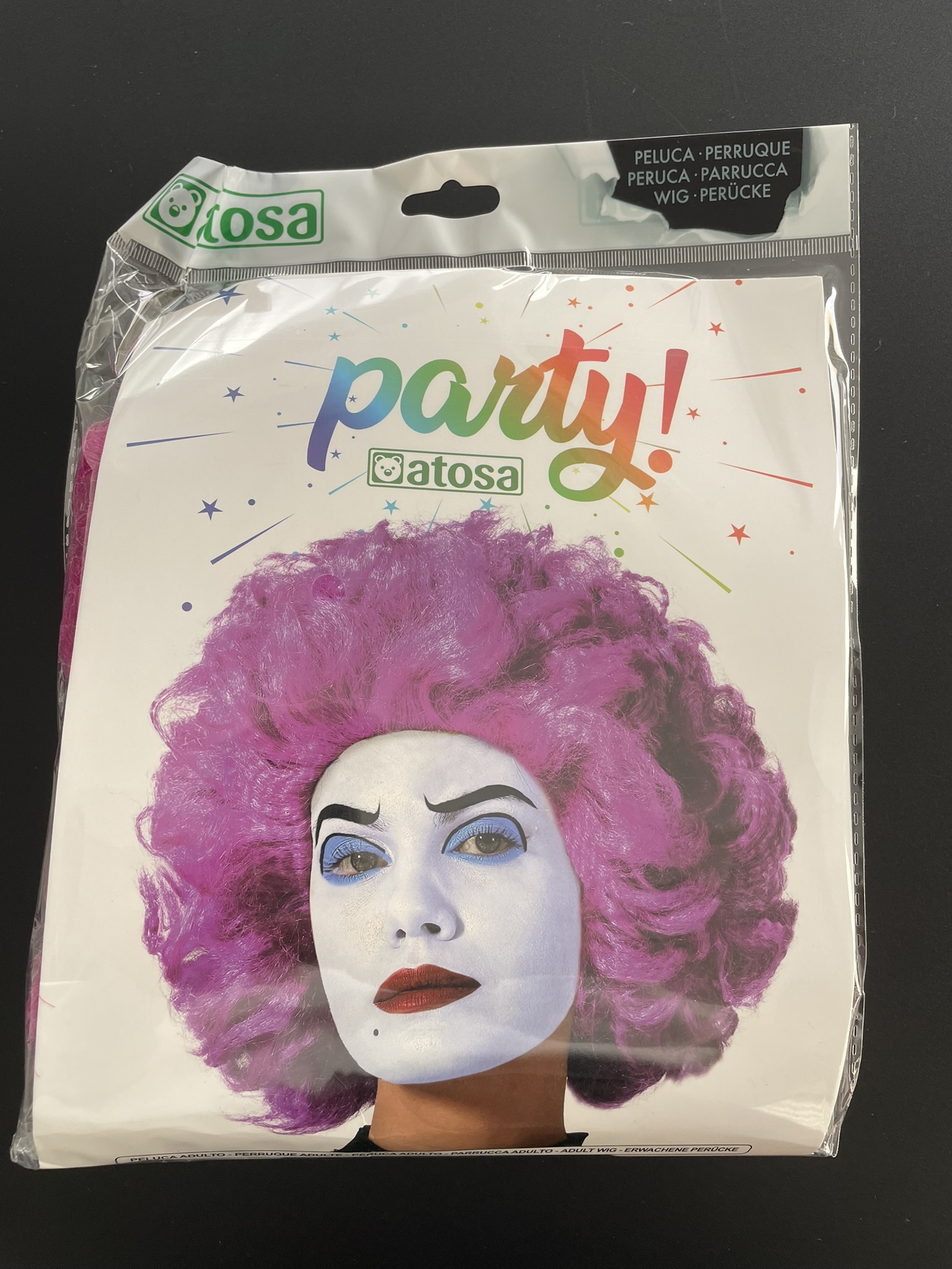 Peruca Cabelo Curto Roxa