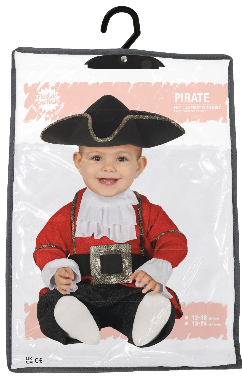 Fato de Pirata Bebé 12-18 Meses